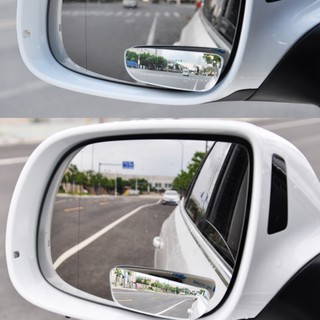 ITEC 2 pcs Portable 360 Degree Car mirror Wide Angle Convex Blind Spot mirror
