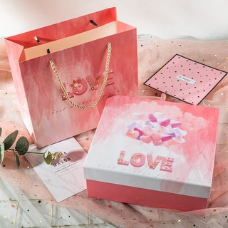 Gift box girl s day gift box empty box large hand gift box ins Tanabata Valentine s Day gift box (7)