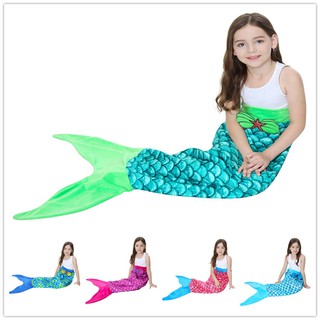 Mermaid Blanket Beauty Fish Tail Mermaid Blankets For Baby Kids Super Soft Coral Fleece Wearable Throw Blanket