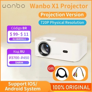[latest intelligence]Global Version Wanbo X1 Projector 4K Support 1080P Mini LED Portable Projector