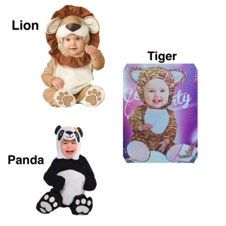 NobleKids / Lion , Tiger , Panda Animal Costume Set for Baby