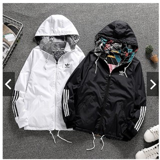Adidas Both Sides Wear Jacket Sports Outwear Jacket Coat Clover (3)