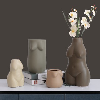 Nordic Eden creative Human Body art flower Vase flower Home decoration vases desktop TV cabinet room furnishings (2)