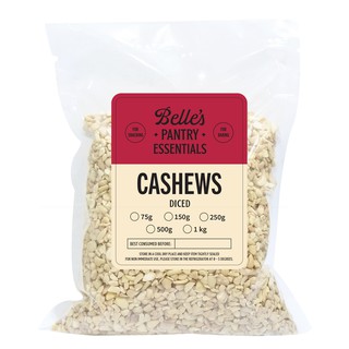 Belle's Diced Cashews 75g to 150g