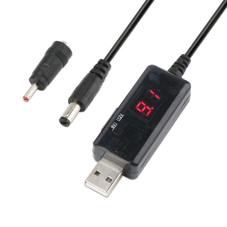 USB Boost Cable 5V Step Up to 9V 12V Adjustable Voltage Converter 1A Step-up Volt Transformer DC Power Regulator with Switch and LED Voltmeter Display - intl