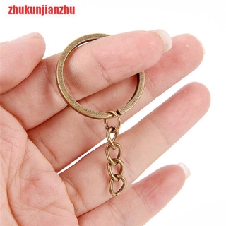 [zhukunjianzhu]20PCS DIY Key Rings Key Chain Split Ring Short Chain Key Holder K