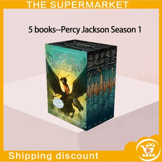 penspapernotebook○✇™[5 PAPERBACKS] Percy Jackson & the Olympians, Boxed Set (Paperback) by Rick Rior