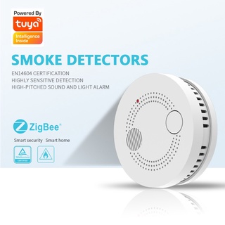Zigbee Smart Smoke Fire Alarm Sensor Detector Home Security System Battery-powered Alarm Wireless Sm