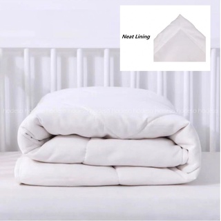 AiA Smartdeals1 Plain White Comforter/Duvet Filler Alternative Bed Comforter