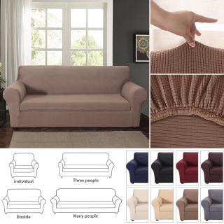 【Ready Stock COD】Jacquard Stretch 1/2/3/4 Separate Pieces Sofa Cover Seat Slipcover Multi Color Elastic Half Pack Sofa Cushion Cover