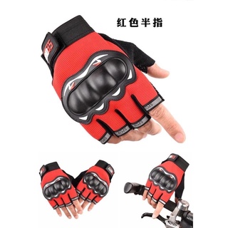 Outdoor sports tactical canvas gloves riding anti-slip shockproof high-quality half finger gloves (3)