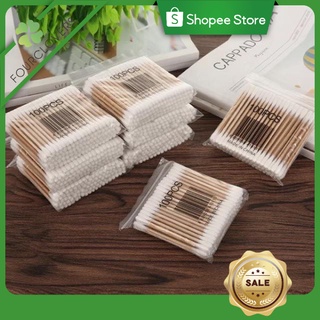 (fourclovers)Cotton Swabs 100pcs Baby Double Cotton Swabs / Cotton Swabs / Buds / Cotton Swabs