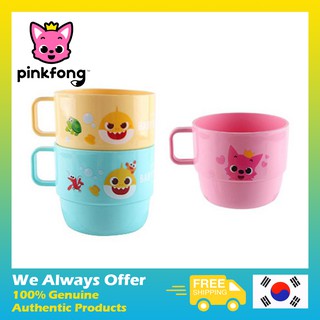 [Pinkfong] Pinkfong Baby Shark Simple Handle Cup 3 Set / soup cup