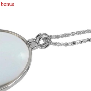Utility Monocle Lens Necklace With 5x Magnifier Coin Magnifying Glass Pendant (6)