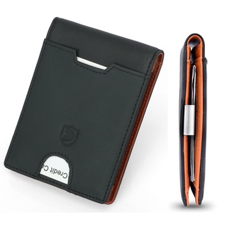 Slim Wallet with Money Clip RFID Blocking Card Holder Mini Bifold Wallet for Men