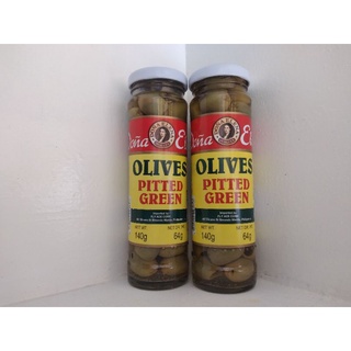 Olives Pitted Green Doña Elena Green Olives 140grams
