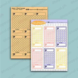 Ipon Challenge | Planner Journal Scrapbook Stickers