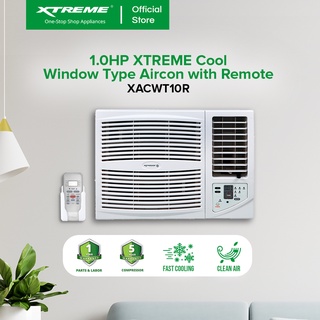 XTREME COOL 1.0HP Non-inverter Window Type Air Conditioner with Remote Control (White) [XACWT10R]