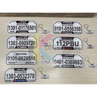 Automobile Exterior Accessories☊✼◈Temporary Plate Number for Motorcycle with free mini plate number