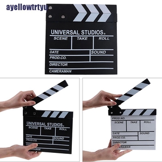 【AYLTRTYU】Director video acrylic clapboard dry erase tv film movie clapper boa
