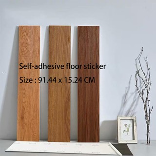Floor Sticker (91.44x15.24CM) Vinyl Tiles Wood Design Home Decor Adhesive Vinyl flooring