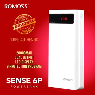 Romoss official shop Sense6P 20000mAh LED LCD IPHONE/Android Power Bank (1)