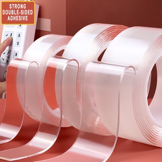 1/3/5M Double Sided Nano Tape Waterproof Wall Washable Self adhesive Transparent Tapes