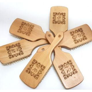 Personalized laser engraved Paddle wooden hair NO COD PLS Brush or mirror
