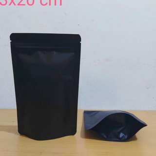 Ready 13x20 Black doff standing pouch Packaging (50 pcs)
