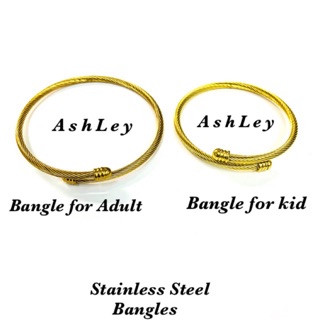 Stainless Bangles for Adult & kids Gold And Silver