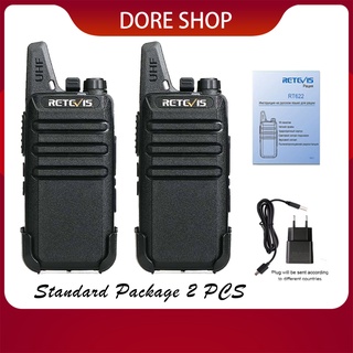 2 pcs Mini Walkie Talkie PMR 446 Portable Two-way Radio ht PTT Walkie-talkies RT22 Portable Radio (1)