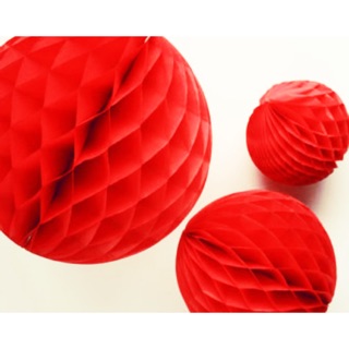 Red Honeycomb lantern
