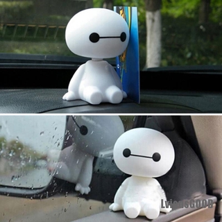 [LviousGOOD] 1Pc Cute cartoon baymax robot shaking head figure car ornaments decor