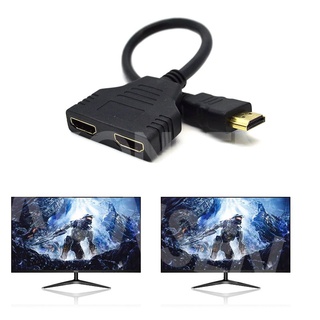 1080P HDMI Adapter HDMI Splitter Cable 1 Male To Dual HDMI 2 Female Y Splitter Adapter in HDMI HD LE