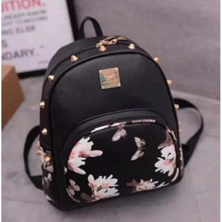 Korean Backpack Floral Design Butterfly Fashion Bag for Girls