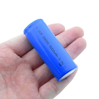 1/2/4/6/8/10 Pcs Blue Case 3.7V ICR 26650 5000mAh Lithium Li Ion Batteries Flat-top Rechargeable 26