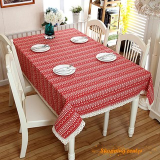 ❄SC❄ Table Cloth Cover Christmas Tree Deer Printed Durable Decoration For Party Home