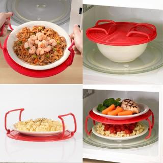 Multi-Functional Microwave Heating Layering Steamer Tray Double-layer Insulation Plate Rack