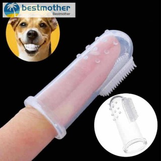 ✿BM✦ Toothbrush Super Soft Pet Finger Toothbrush Teddy Dog Brush Addition Bad Breath Tartar Teeth Ca