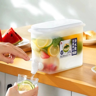 3.5L Coolers Cold Kettle Faucet Refrigerator Fruit Teapot Lemonade Bottle Large Capacity Cool Bucket