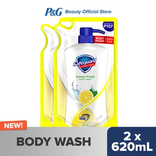 Safeguard Bodywash Lemon 620ml Refill Duo