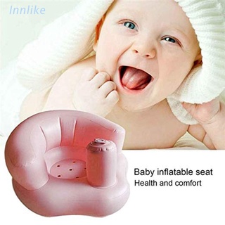 INN Portable Baby Learning Seat Inflatable Bath Chair PVC Sofa Shower Stool for Playing Eating Bathing Lounging