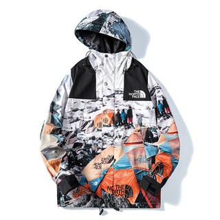 【Ready Stock】The North Face Windbreaker waterproof and windproof casual sports hooded jacket
