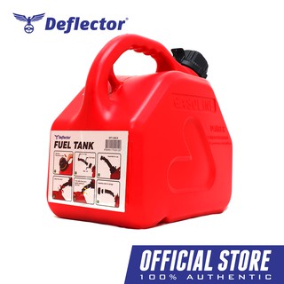 Deflector HDPE Fuel Tank With Anti-Child Lock Nozzle (Red) 5L Pn DFT-1305-R