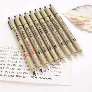 Pigma Micron Individual Drawing Pens Markers Pen Sketch Marker (SIZE-005/01/02/03/04/05/08/1/BR/PN) (4)