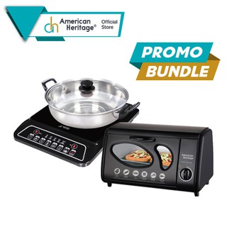 American Heritage Induction Cooker AHIC-6174 and 8L Oven Toaster AHOT- 6179