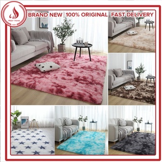 Soft Fluffy Rugs Bedroom Floor Carpet Mats Anti-Slip Area Living Room Rugs "COD"