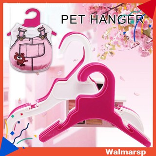❐❒10pcs Pet Clothes Hanger Plastic Hangers for Dog Cat