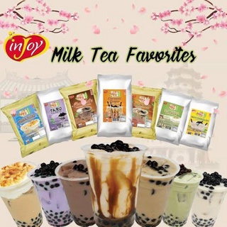 Injoy MILK tea: Wintermelon,Caramel sugar, Okinawa, Hokkaido, Chocolate, Taro