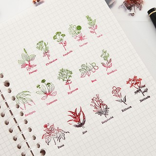 Leaves Transparent Silicone Clear Rubber Stamp Cling Diary Scrapbooking DIY